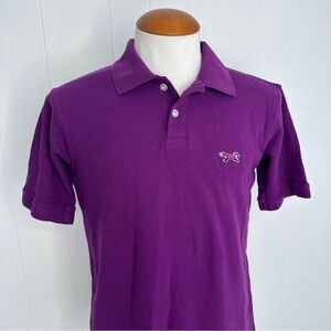 Vintage Retro Fox Purple Polo Shirt